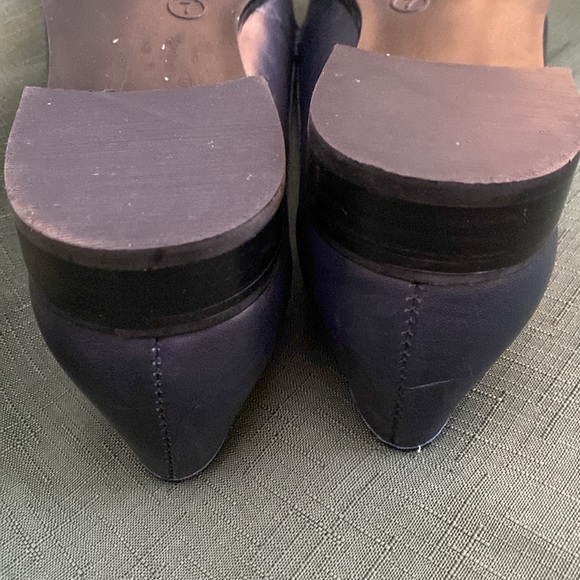 Etienne Aigner Elsie Sz 7 Navy Dark Blue Snaffle Bit Loafer Flat Slip On - Picture 8 of 12